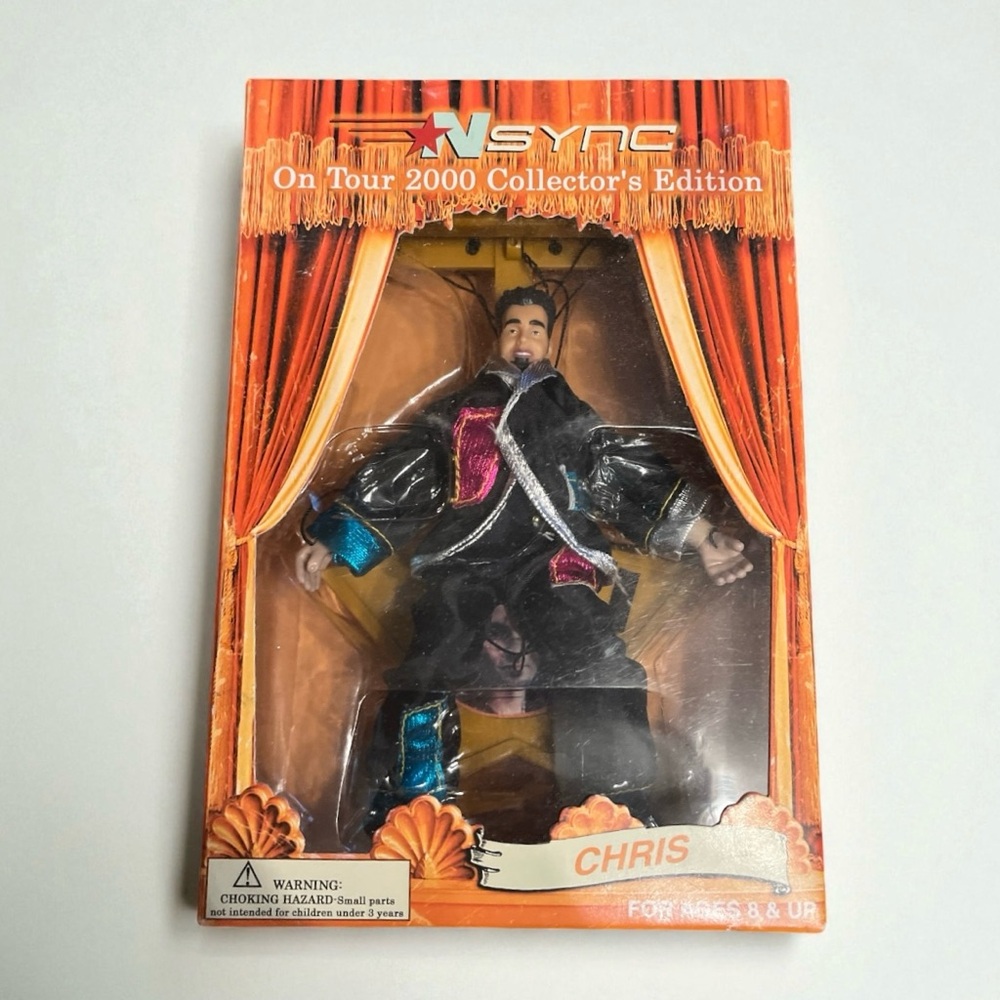 NIB NSYNC Chris Kirkpatrick On Tour 2000 Collector’s Edition marionette NWT new